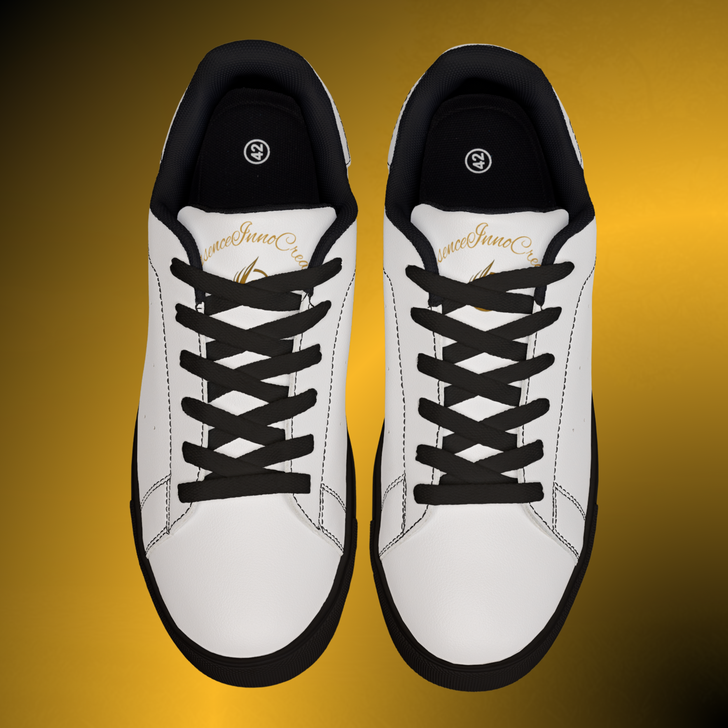 SH0335 - Essence Innovation Men's Essence Core Leather Blanc Noir