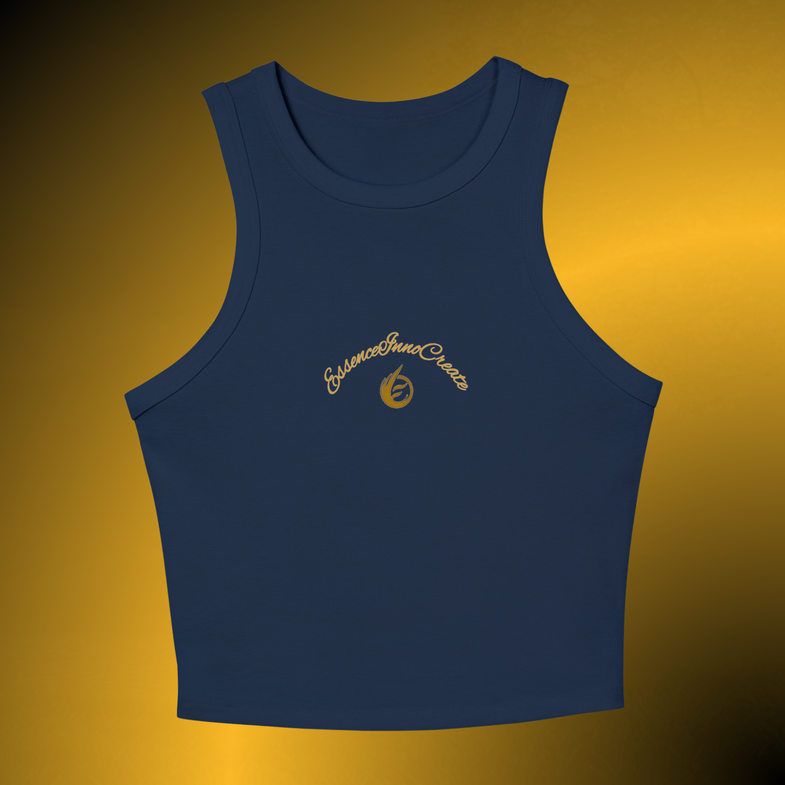 T0111 - Essence Innovation Core Ribbed Crop Tank | EssenceInnoCreate® Core