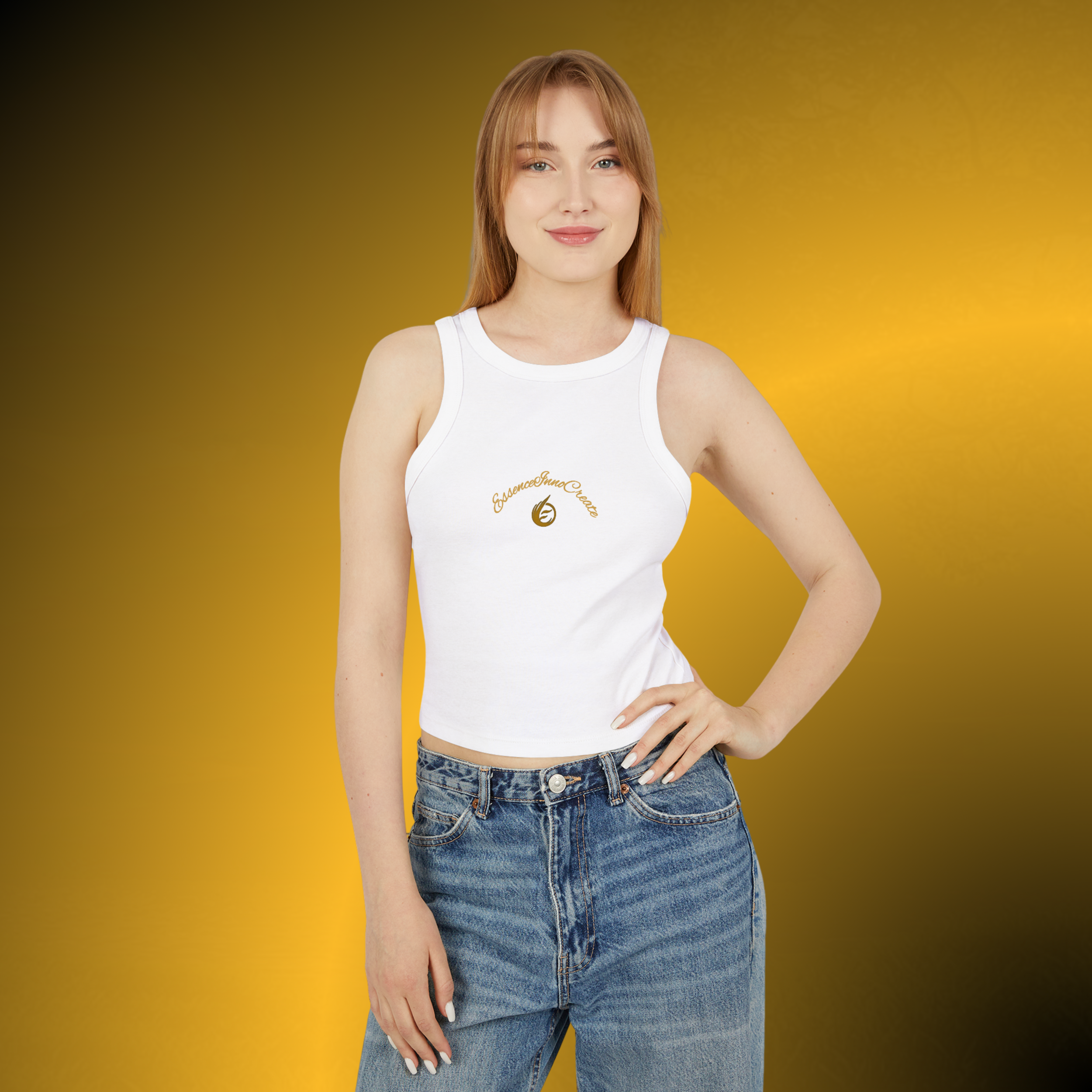 T0275 - Essence Innovation Core Ribbed Crop Tank | EssenceInnoCreate® Core