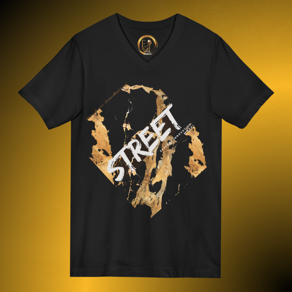 Street MMXXV Unity V-Neck Tee | Streetwear Collection | Essence Innovation®