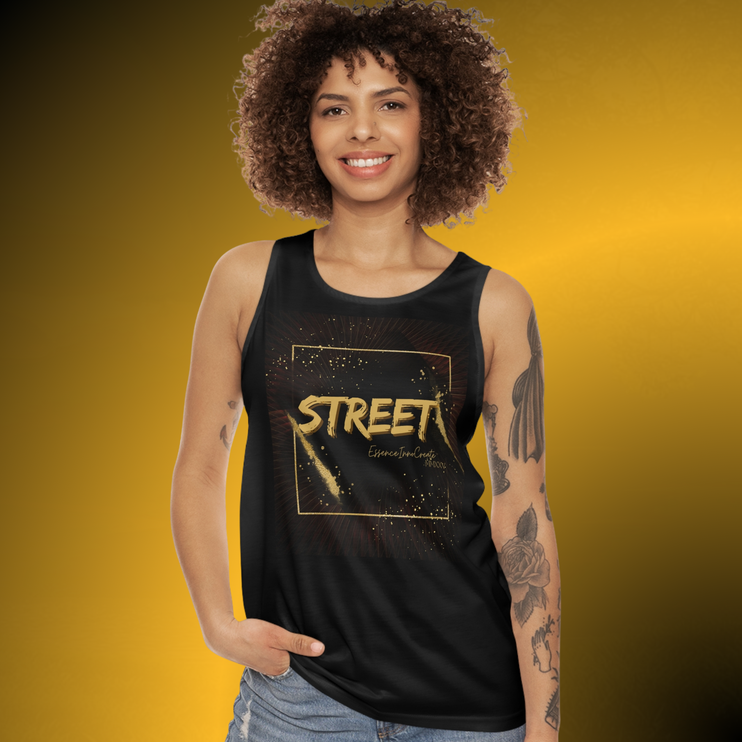 T0765 - Essence Innovation Street Graphic Tank Top | Streetwear Collection | Essence Innovation®