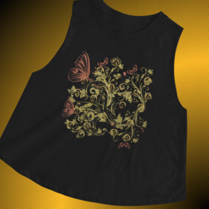 T0891 - Essence Innovation Bohemian Butterfly Racerback Tank | Botanical Collection | Essence Innovation®
