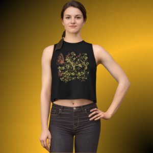 T0893 - Essence Innovation Bohemian Butterfly Racerback Tank | Botanical Collection | Essence Innovation®