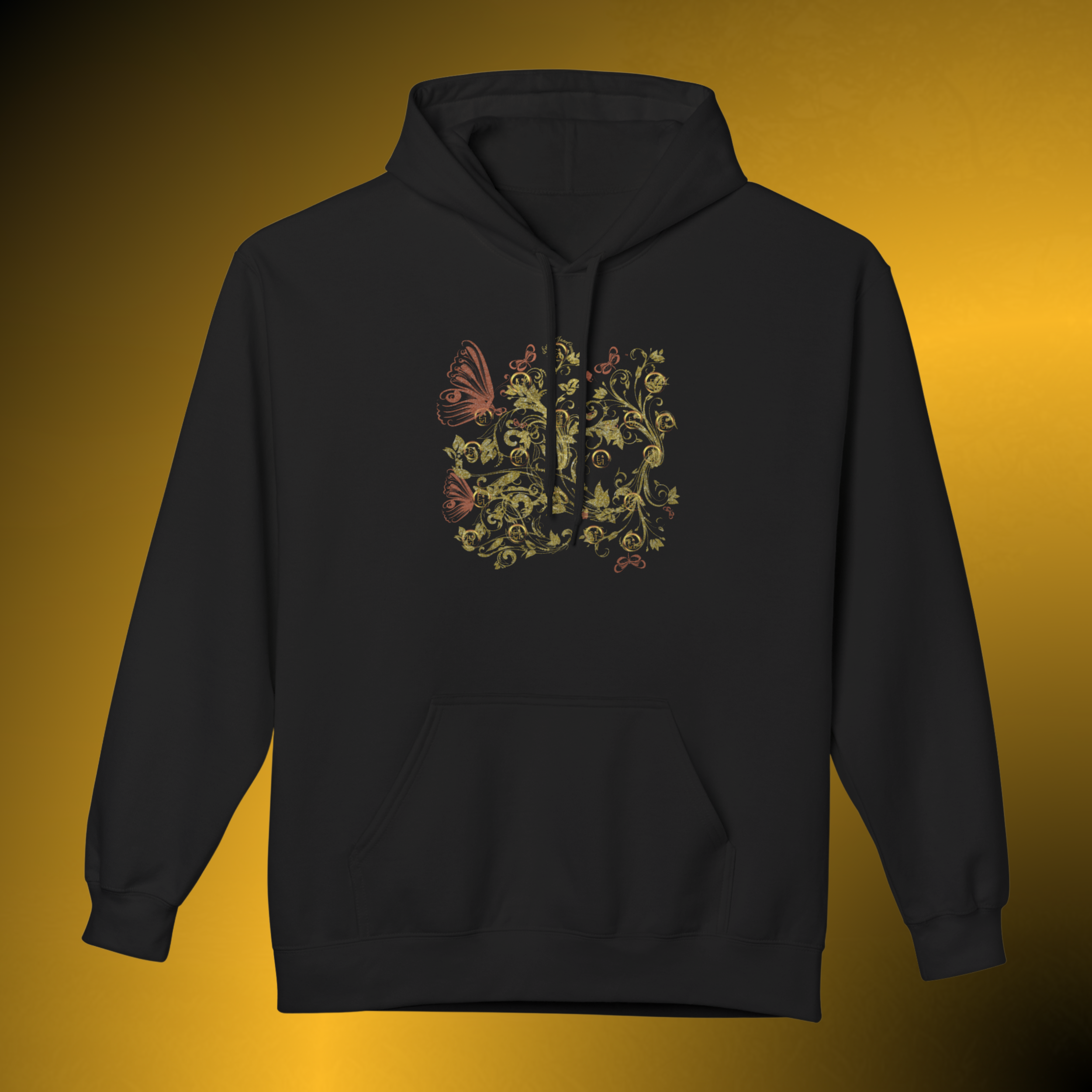 T1015 - Essence Innovation Bohemian Butterfly Hoodie | Botanical Collection | Essence Innovation®