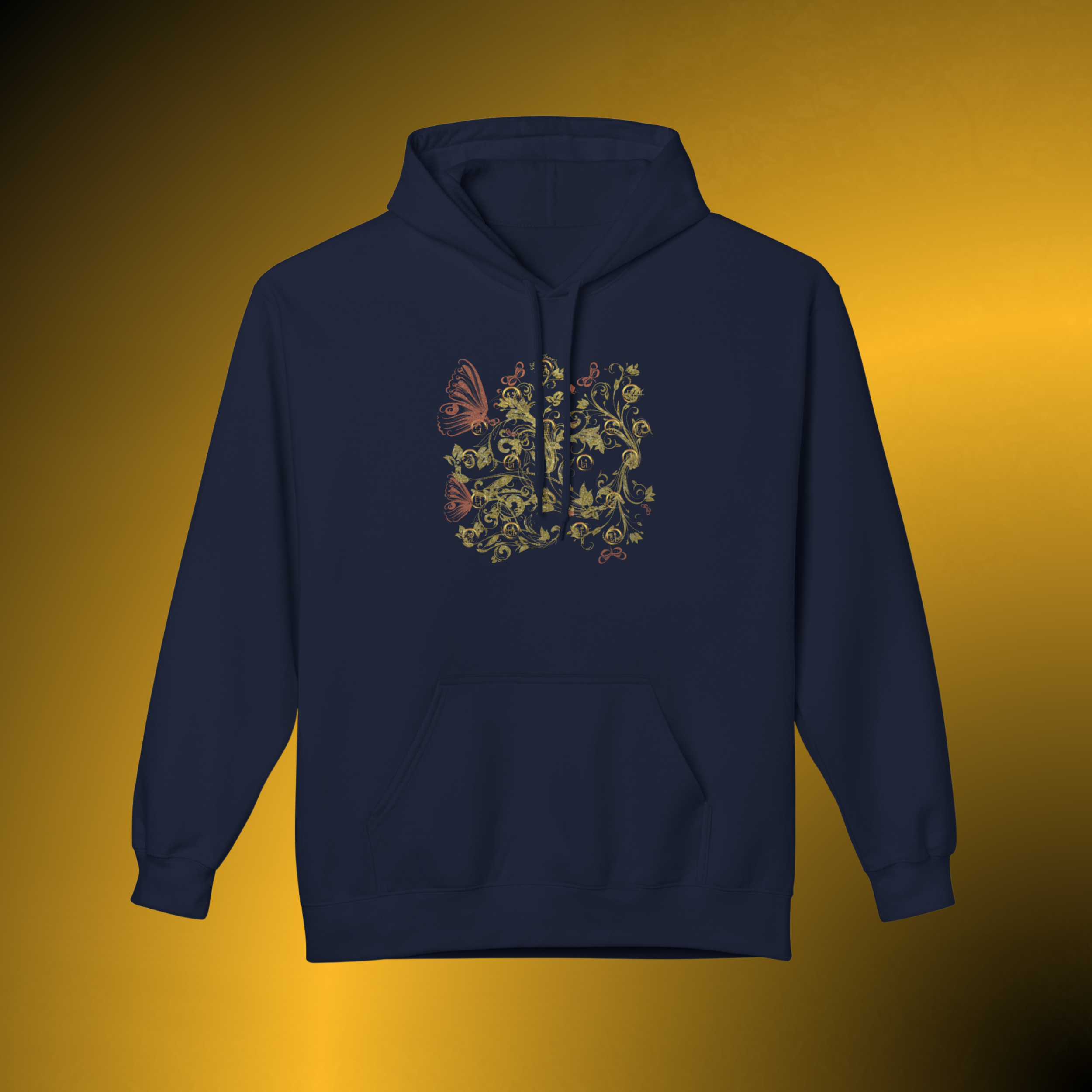 T1025 - Essence Innovation Bohemian Butterfly Hoodie | Botanical Collection | Essence Innovation®