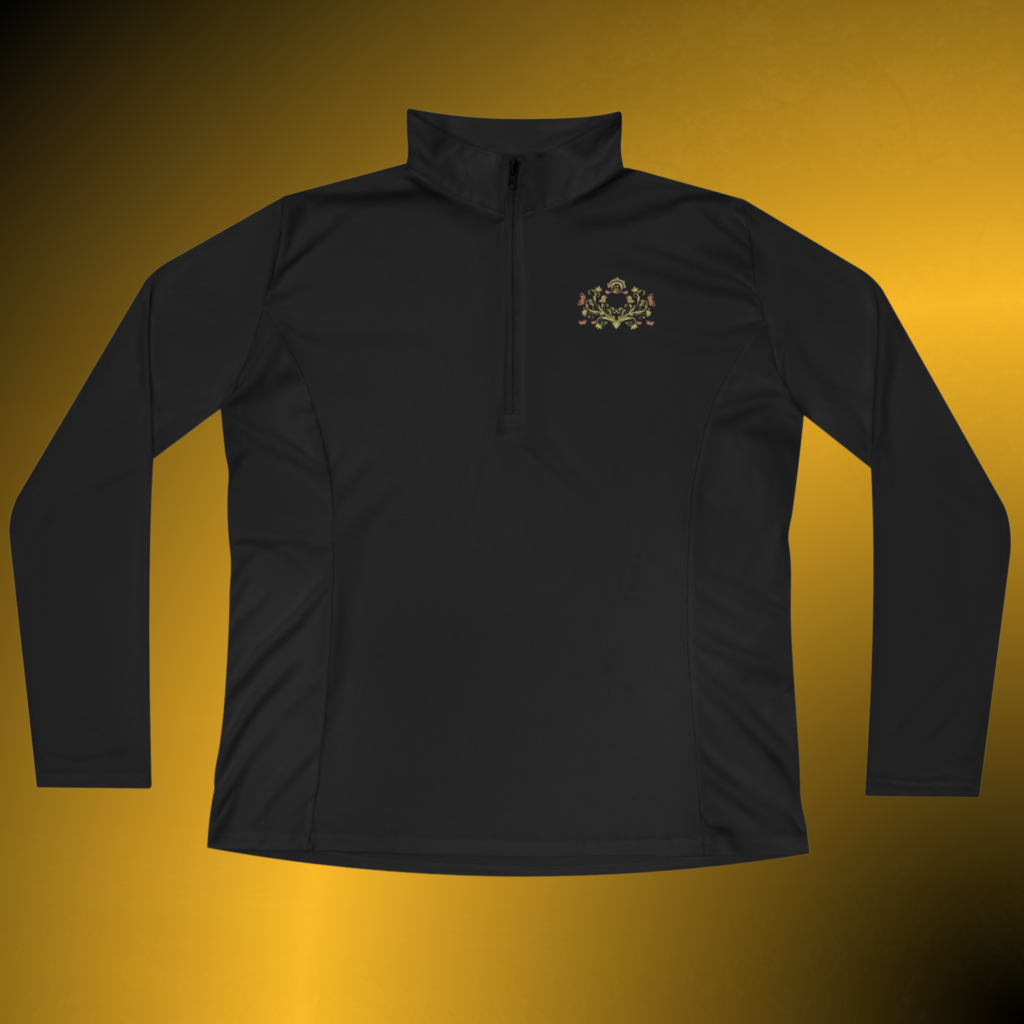 T1040 - Essence Innovation Botanical Crest Quarter-Zip Pullover | Botanical Collection | Essence Innovation®