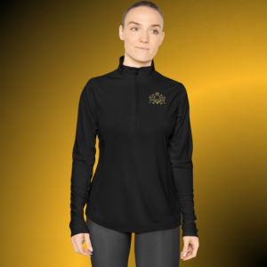 T1042 - Essence Innovation Botanical Crest Quarter-Zip Pullover | Botanical Collection | Essence Innovation®